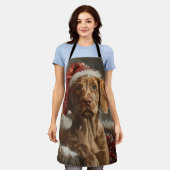 ビズラドッグクリスマスフェスティバル エプロン (着用した状態)