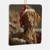 ビズラドッグクリスマスフェスティバル セラミックオーナメント (右)