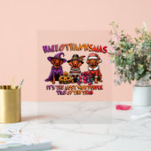 ビズラハロウィーン感謝祭クラシッククリスマスT- アクリルサイン (ウェディング)