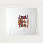 ビズラハロウィーン感謝祭クラシッククリスマスT- タペストリー (正面(横))