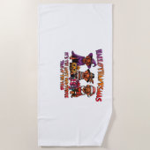 ビズラハロウィーン感謝祭クラシッククリスマスT- ビーチタオル (正面)