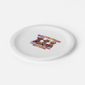 ビズラハロウィーン感謝祭クラシッククリスマスT- ペーパープレート (アングル)