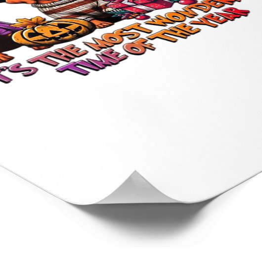 ビズラハロウィーン感謝祭クラシッククリスマスT- ポスター (角)