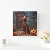 ビズラパンプキンズハロウィンホラー スクエア壁時計 (ホーム)