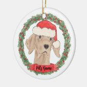 ビズラパーソナライズされたヴィシュラ セラミックオーナメント (左)