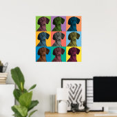 ビズラポップ・アートのアートポスター ポスター (ホームオフィス)