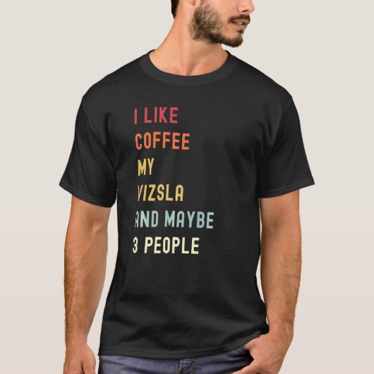 ビズラレトロドッグアンドコーヒー Tシャツ (正面)