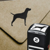 ビズラ犬の毛のシルエット セルフインキングスタンプ