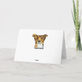 ビズラ犬の誕生日カード カード (裏面)