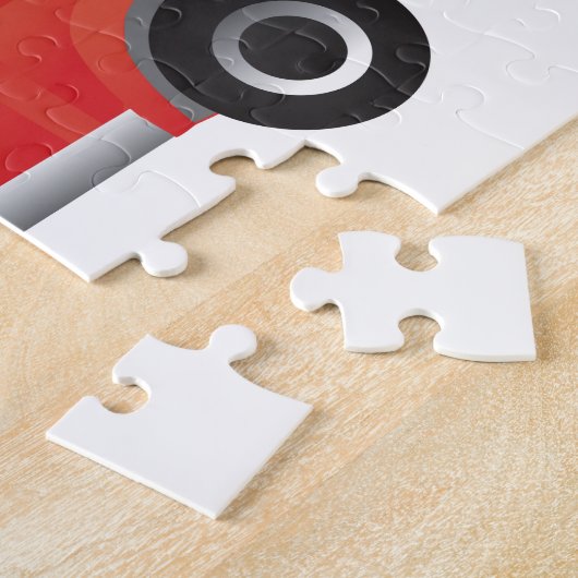 ビズラ狩りドッグクリスマスカーを運転 ジグソーパズル (側面)