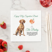 ビズラ結婚のシグネチャードリンク スタンダードランチョンナプキン (インサイチュ)