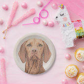 ビズラ絵画ズ – かわいいオリジナルドッグアート ペーパープレート (パーティー)