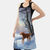 ビズラ雪のクリスマス エプロン (インサイチュ)