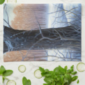 ビズラ雪のクリスマス キッチンタオル (折り畳み)