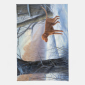 ビズラ雪のクリスマス キッチンタオル (縦)