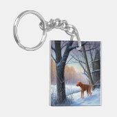 ビズラ雪のクリスマス キーホルダー (正面左)