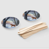 ビズラ雪のクリスマス ハンドファン (組立なし)