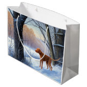 ビズラ雪のクリスマス ラージペーパーバッグ (裏面アングル)