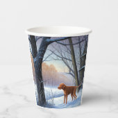 ビズラ雪のクリスマス 紙コップ (正面)