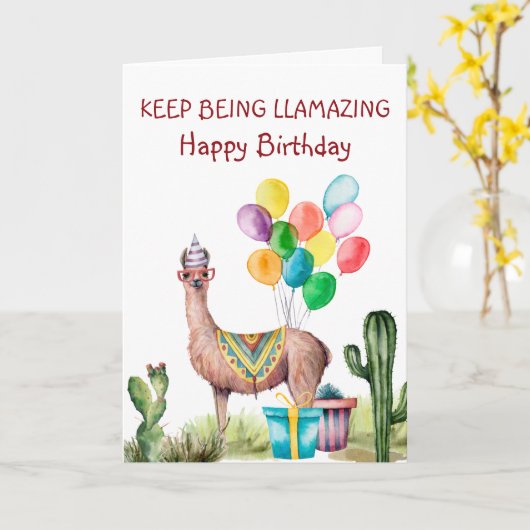 ビズ保マ誕生日 カード (黄色い花)