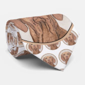 ビズ絵画ラズ-かわいいオリジナルの犬芸術 ネクタイ (ロール)