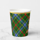 ビセットパーソナライズされたタータンチェッククリスマス 紙コップ (右)