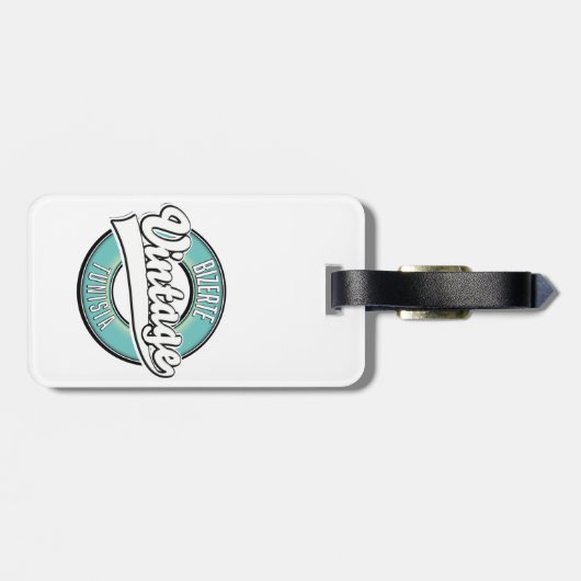 ビゼルテチュニジアヴィンテージスタイルロゴ ラゲッジタグ (裏面横)