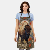 ビソエレガントンウィリアムインスパイアモリス エプロン (着用した状態)