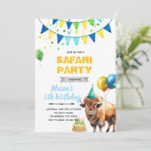 ビソンの誕生日招待状 招待状 (スタンド正面)