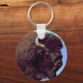 ビソンアポップ・アートのート キーホルダー (正面)