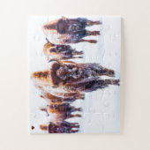 ビソンイエローストーンワイオミング ジグソーパズル (縦)