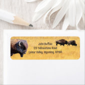 ビソンインイエローストーン差出人住所ラベル ラベル (インサイチュ)