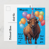 ビソンストーイックバースデー名言 ポストカード (正面/裏面)