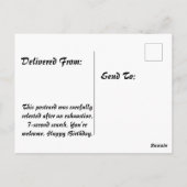 ビソンストーイックバースデー ポストカード (裏面)