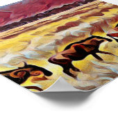 ビソンズホームポップ・アートのザレンジアート,ポスター ポスター (角)