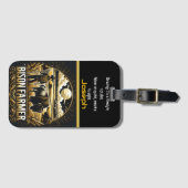 ビソン農家アットサンセットインフィールズ ラゲッジタグ (正面横)