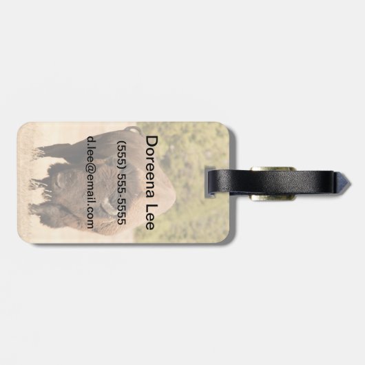 ビソン ラゲッジタグ (裏面横)