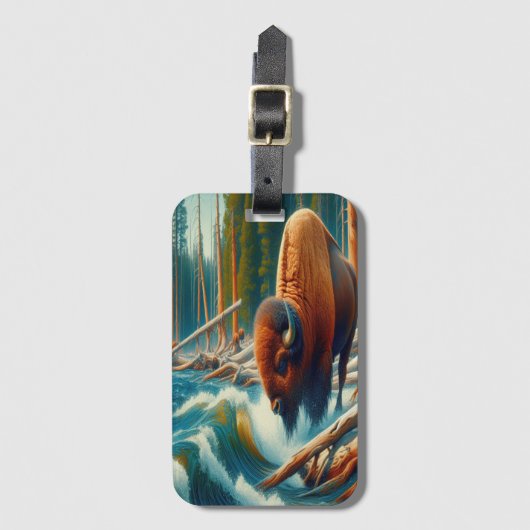 ビソ威厳のあるン・ウェディング ラゲッジタグ (正面縦)