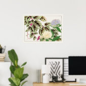 ビタスとストケシアの花by谷上香南， ポスター (ホームオフィス)