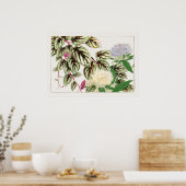 ビタスとストケシアの花by谷上香南， ポスター (キッチン)