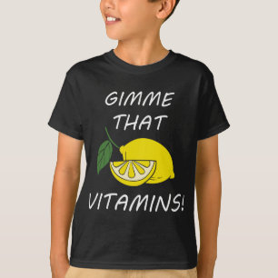 ビタミンおもしろい引用文レモネードシトラスフルーツ Tシャツ