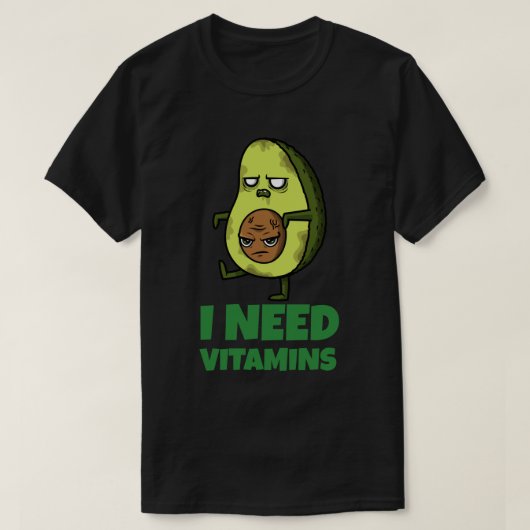 ビタミンが必要 Tシャツ (デザイン正面)