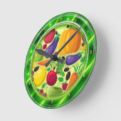 ビタミンのガラス板の柱時計 ラウンド壁時計 (傾斜)