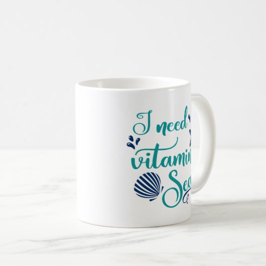 ビタミンの海が必要だ コーヒーマグカップ (正面右)
