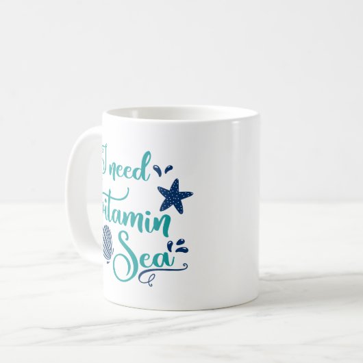 ビタミンの海が必要だ コーヒーマグカップ (正面左)