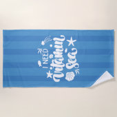 ビタミンの海が必要だ ビーチタオル (正面)