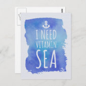 ビタミンの海が必要だ ポストカード (正面/裏面)