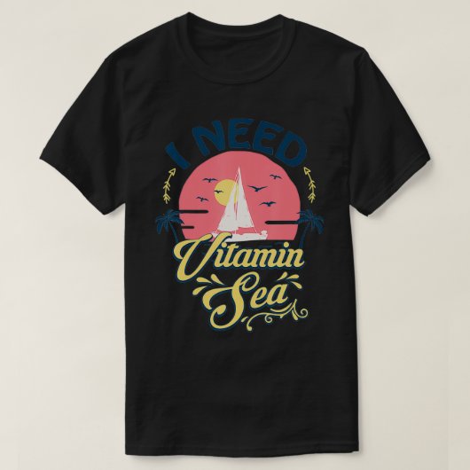 ビタミンの海が必要だ Tシャツ (デザイン正面)