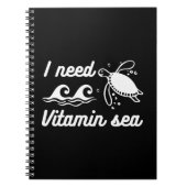 ビタミンウミガメが必要 ノートブック (正面)