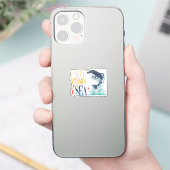 ビタミンシーで元気ハネイルカ 夏のデザイン シール (スマートフォン)